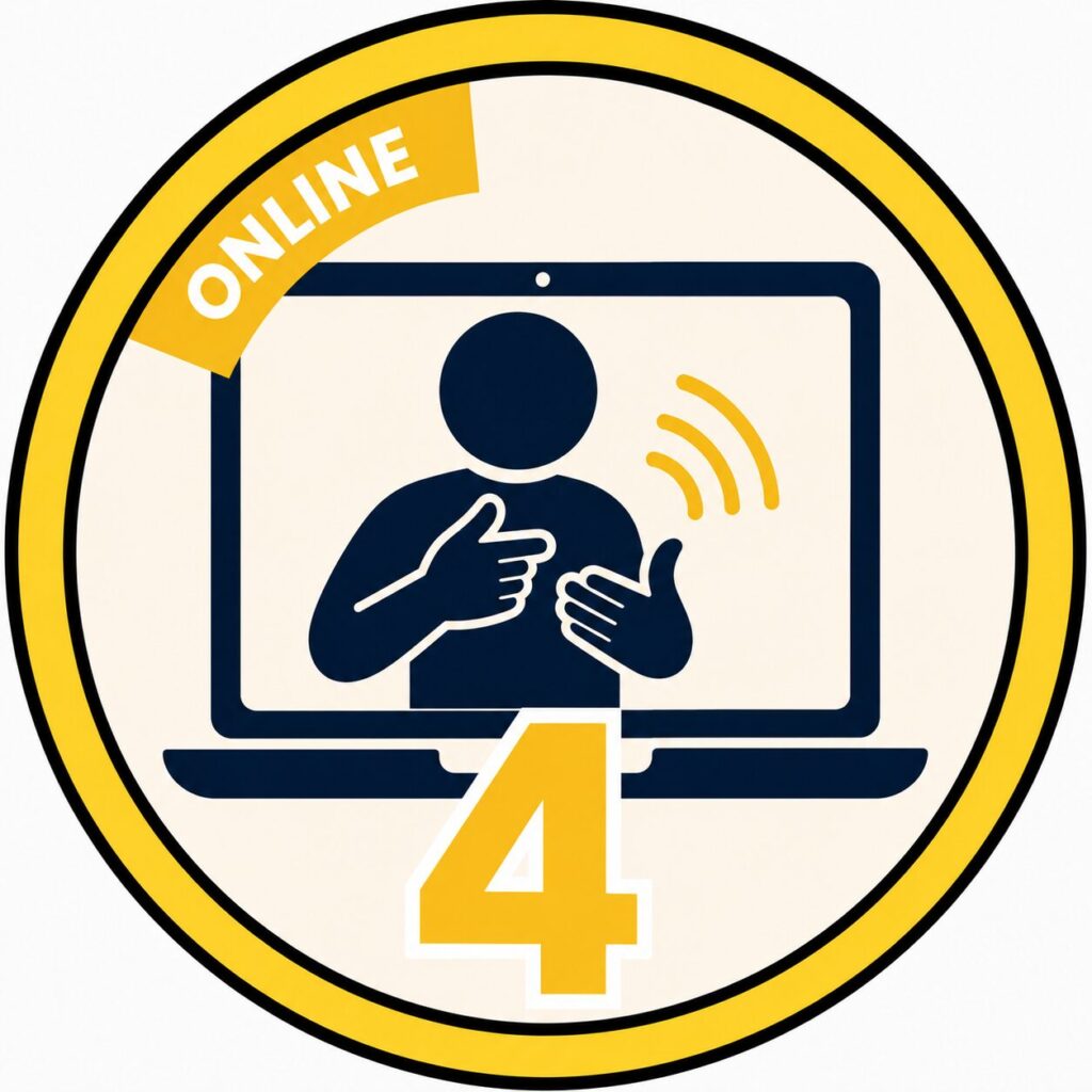 Online - QQI Level 4 ISL - Monday Evenings - September 2026